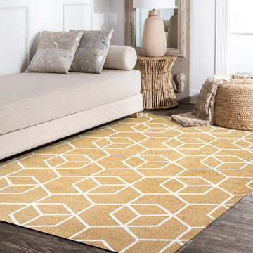Tumbling Blocks Modern Geometric Area Rug 2